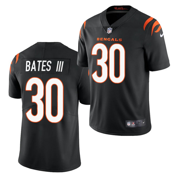 Youth Cincinnati Bengals #30 Jessie Bates III New Black NFL Vapor Untouchable Limited Stitched Jersey